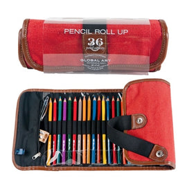 Global Art - Canvas Pencil Roll Up Cases
