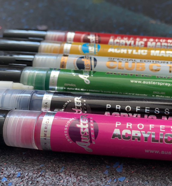 Auster - Acrylic Marker - Set 6 (Colores Variados) – Panama Art Supplies