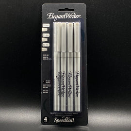 Speedball - Elegant Writer - Kit de 4 Marcadores de Caligrafia