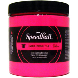 Speedball Fluorescent 8 oz Fabric Screen Printing Ink - Colores Neon