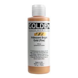 Golden - Fluid Acrylic - Iridescent Bright Gold (Fine)