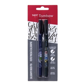 Tombow - Fudenosuke Brush Pen Set - Black