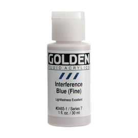 Golden - Fluid Acrylic - Interference Blue (Fine)